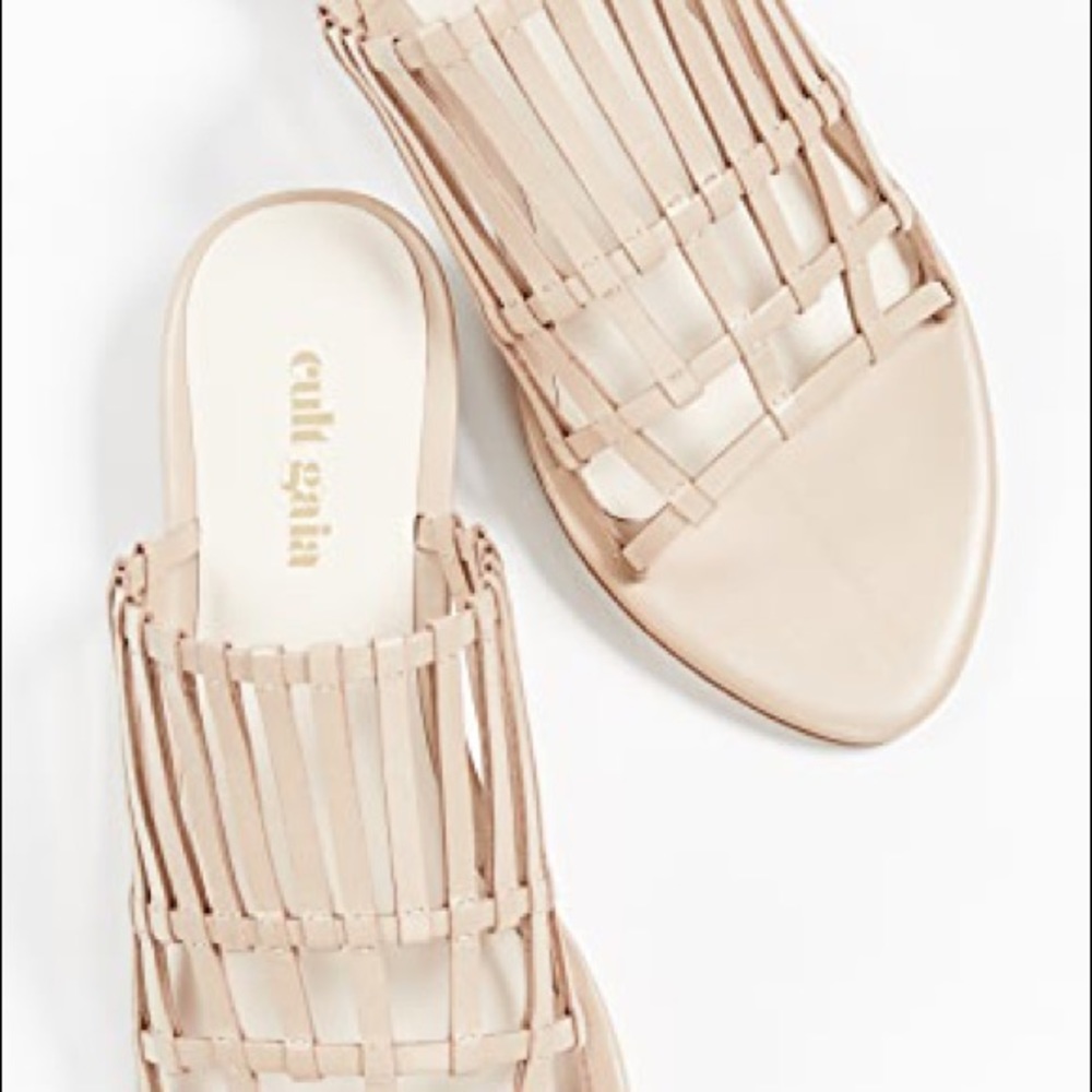 Cult Gaia Cage Sandals Nude